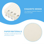 2Pcs Spiral Math Notebook Graph Paper Grid Notepad Ideal for Students Engineers Journaling Sketching Scheduling Daily Planning