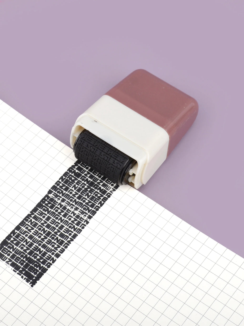 Creative Confidential Stamp Roller-Style Garbled Express Waybill Graffiti Stamp, School and Office Supplies, Privacy Protection