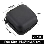 Earphone Data Storage Bag Oval Square Rectangle Cable Organizer Bags Mini Zipper Pouch Tech Gadgets Portable Charger U Disk Case