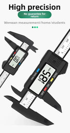 100/150mm Digital Caliper Vernier Caliper Gauge Measuring Tool for Carpentry Tools with Carbon Fiber Dial and Electronic Ruler
