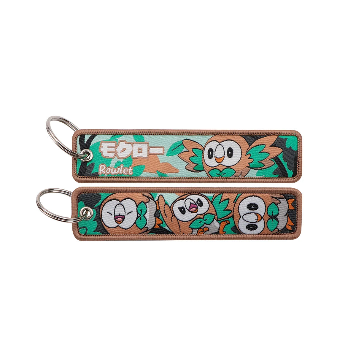 Kawaii Japanese Elf Anime Embroidery Key Fobs Key Tag Motorcycles Cars Backpack Chaveiro Keychain Fashion Keyring Friends Gifts