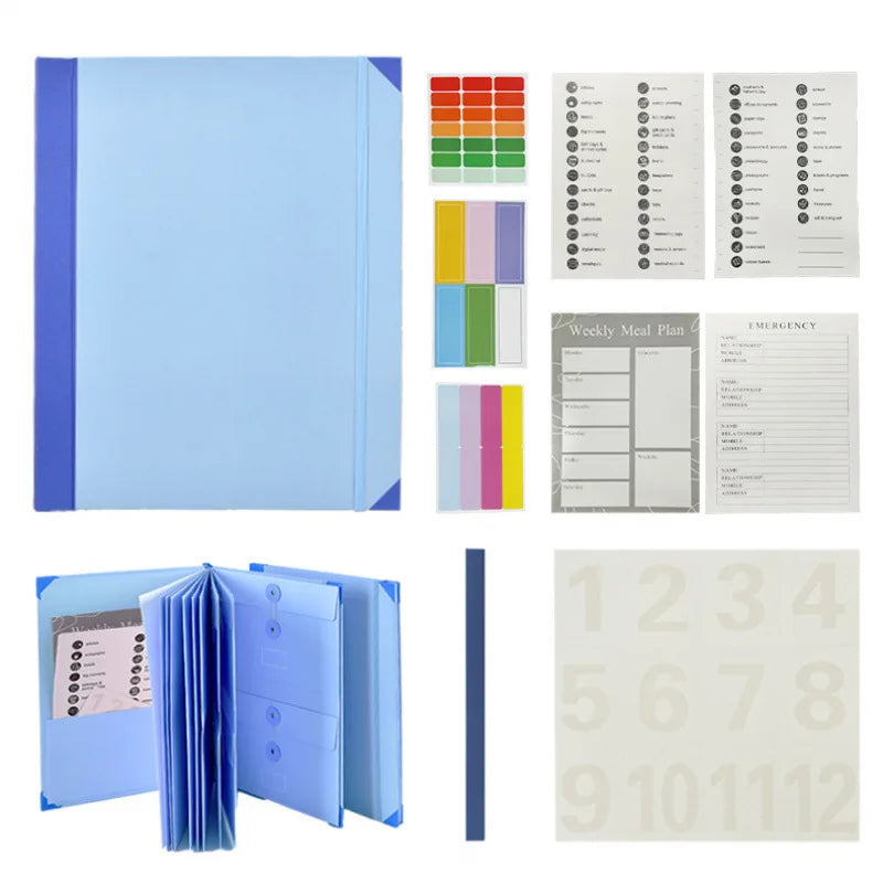 In Case I Go Missing Binder Folio Document Organizer Expanding File Folder Pockets Accordion Document Organizer Pocket Organ