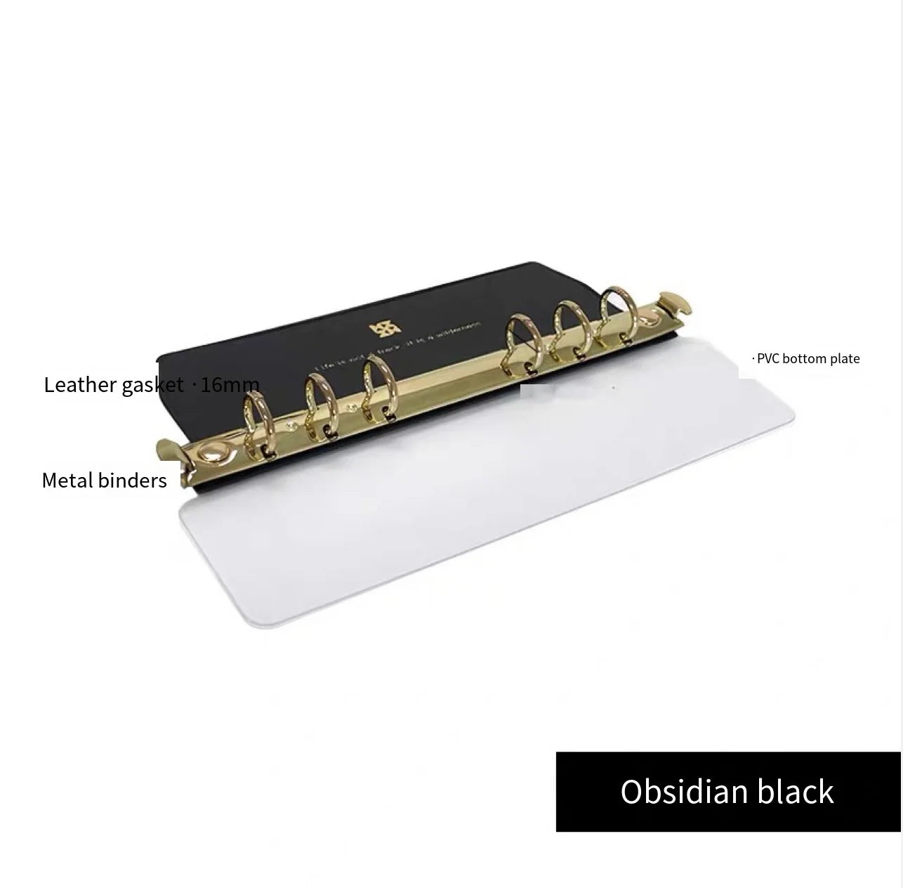 A5 A6 A7 A8 Ring Binder Buckle Metal Binder 6 Holes Clip File Folder Shell Notebook Side Insertion Loose Leaf Book Board Planner
