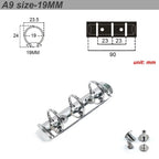 High-quality Metal Ring Binder Clips for Loose Leaf Notebook, Detachable A5 Personal A6 A7 Binder Rings for Planner Accessories