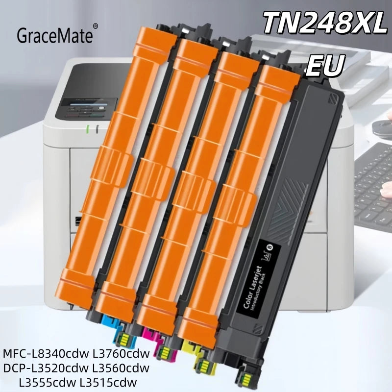1PCS 3K 2.3K TN248 TN248XL Toner Cartridge for Brother MFC-L3740CDW L3760CDW L8340CDW L8390CDW HL-L3215CW L8230CDW DCP-L3515CDW