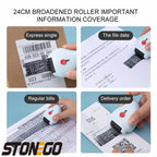 2 in 1 Reusable Box Opener Roller Identity Theft Protection Stamp for Identity Privacy Confidential Data Protection Rolling Stam
