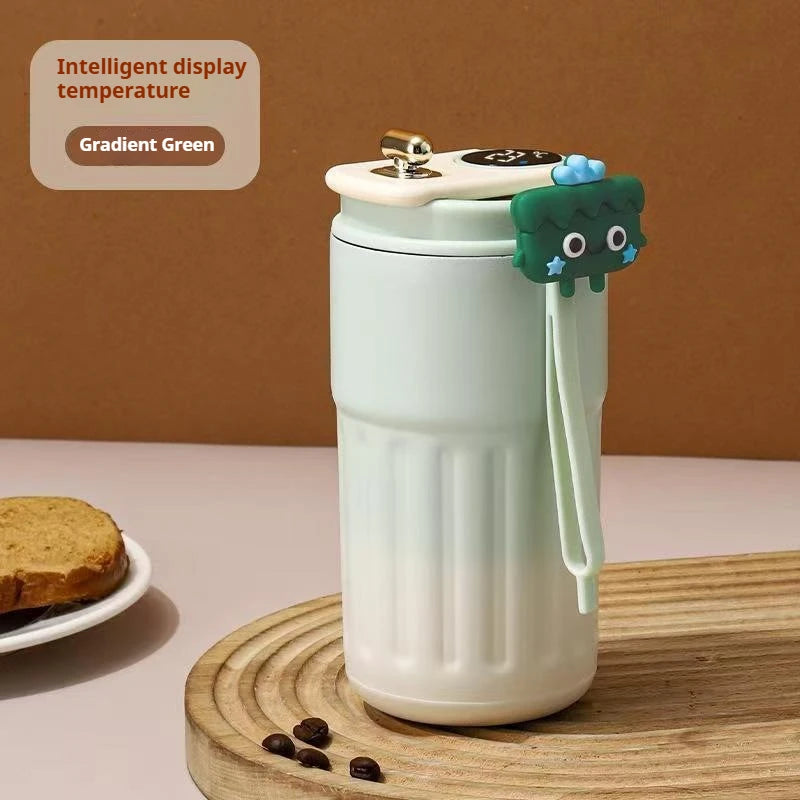Intelligent Digital LED Temperature Display Coffee Cup Stainless Steel Thermo Bottle Keeps Cold and Heat Thermal Mug Sports Cup