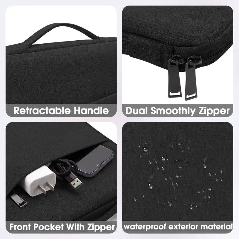 Laptop Case Notebook Sleeve Cover Bag 11"12.5"13.5"15.4"15.6"16"for Macbook Air Pro Retina Xiaomi Huawei Matebook HP Dell Pouch