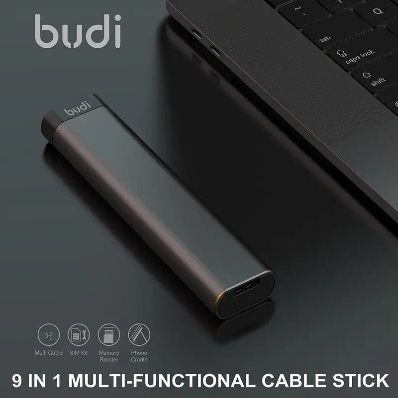 BUDI Multi-function Smart Adapter Card Storage Data Cable USB Box Universal Card Reader for iphone USB Hub for Computer