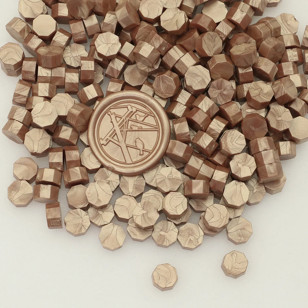 100pcs/bag Octagonal Sealing Wax Beads for Wax Stamps is Suitable for Wedding Invitations, Envelope Cards, Christmas Gift