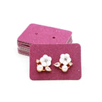 3.5*2.5cm 100Pcs/lot Kraft Paper Ear Studs Hang Tag Jewelry Display Card Earring Kraft Paper Tag Ear Ring Paper Hang Price Tags