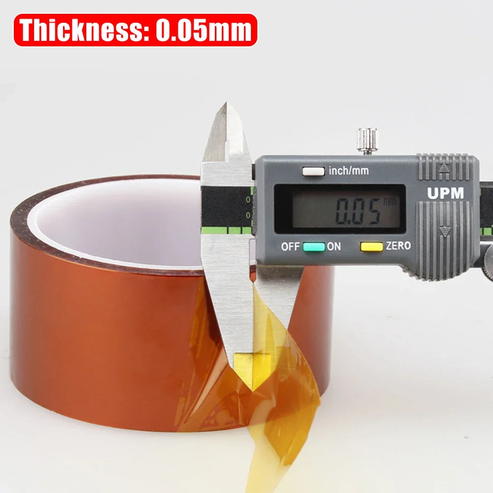 5-40mm Kapton Tape Polyimide Adhesive Insulating Adhesive Tape Каптоновый Скотч Heat Tape for Board Protection