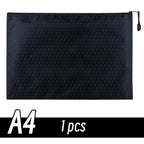 A4/A6 Pencil Bag Zipper Pouch Document Puzzle Bag Waterproof Zip File Folders Pencil Case Storage Bags School Office Supplies