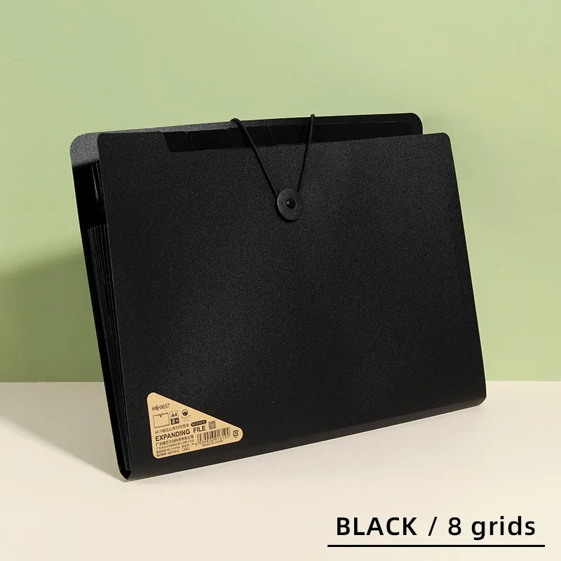 Three Colors Horizontal A4 Folder Students Office Business Trip Multi-layer Large Capacity 5/8/13 Layers Storage Organ Bag