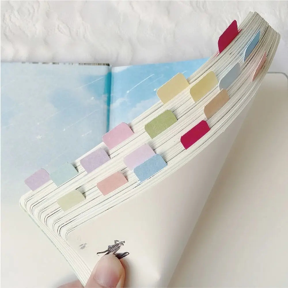 60/120Pcs File Tabs Flags Index Label Sticker Personalized Planner Office Stationery Self-adhesive Paper Tabs Repositionable