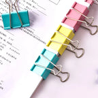 5-30Pcs Metal Binder Clips Colorful File Paper Clip 15/19/25/32/41/51mm Used for Books Stationery Clip School Office Supplies