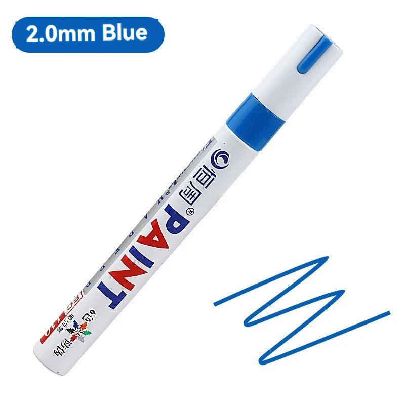 1/3/6/12 Colors Permanent Paint Marker White/Gold/silver Markers for Car Tire Tread Rubber Fabric Paint Metal Paint Marker Pens