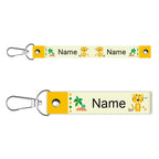 2023 Personalized Custom Name Tag School Bag Pendant, Name Keychain For Kindergarten Children To Go To School Name Badge Lanyard