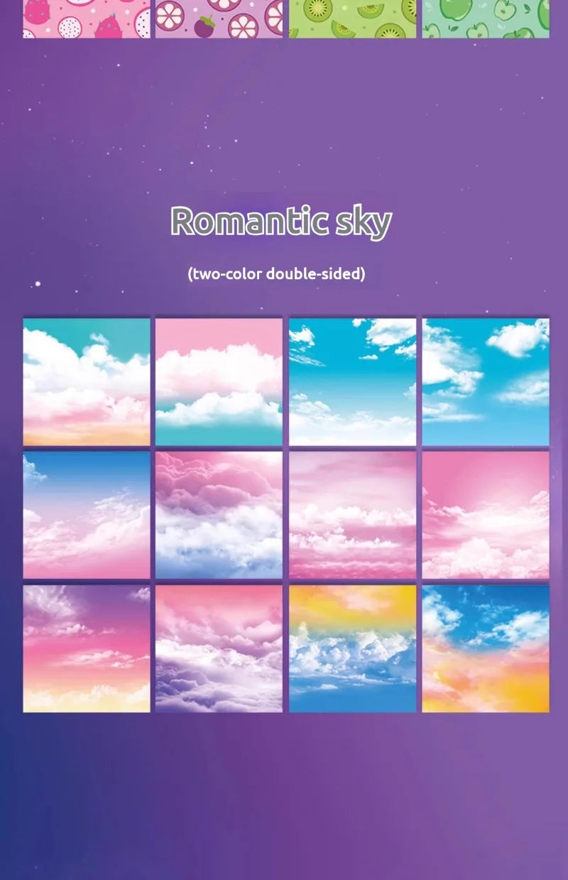 50pcs Creative Square Star Sky Constellations Origami Paper Kid DIY Handmade Double-sided Coloring Fold Craft Paper Art Gift