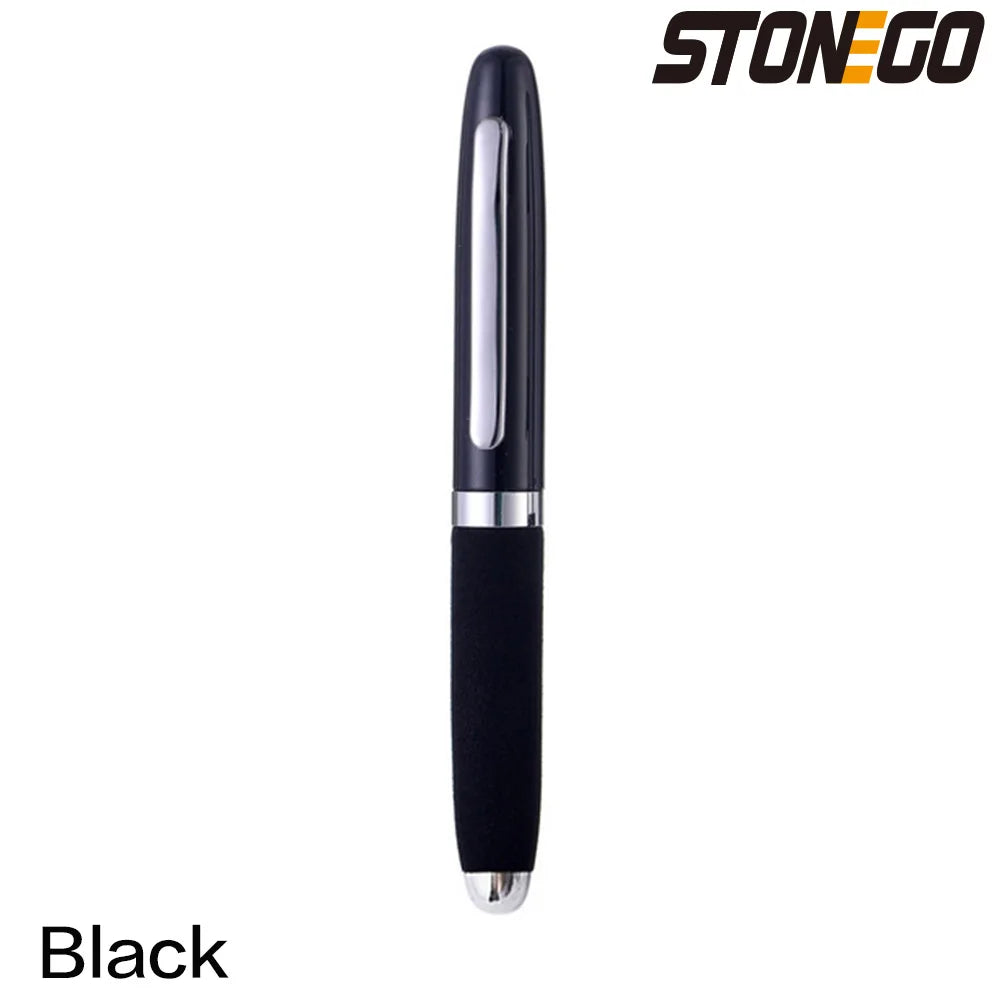 STONEGO Fashion Wallet Pen Short Paragraph Gift Travel Pocket Pen Mini Pocket Short Clip Metal RollerBall Pen Travel Pocket Pen