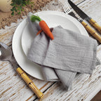 Set of 6 Cotton Dinner Cloth Napkins 30x45cm Soft Washable Perfect for Weddings Parties Christmas Birthdays and Family Gathering