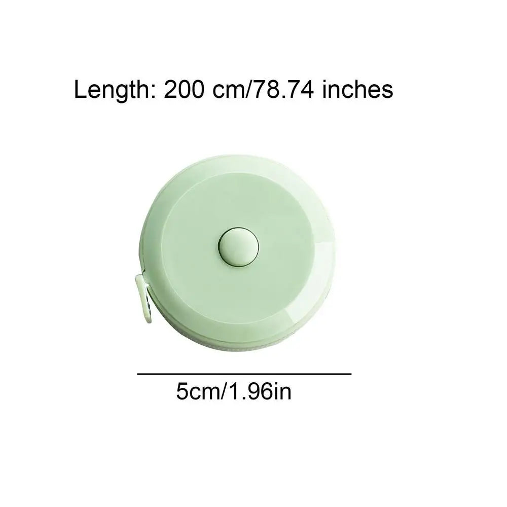 2M Tape Measure Retractable Body Measurement Tape Measuring Ruler Double Scales Metric Meter Ruler Tailor Craft Measuring Tools