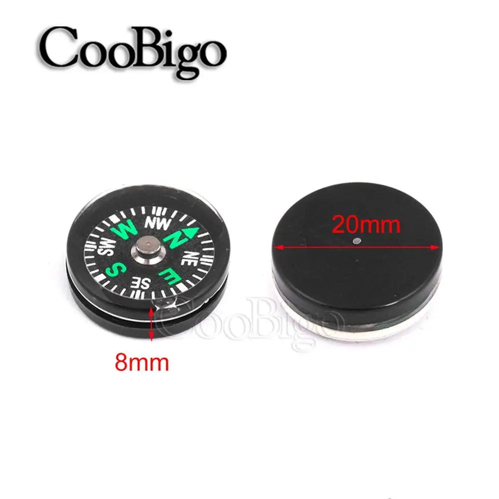 10pcs Paracord Bracelet Compass Portable Handheld Compasses Outdoor Camp Night Fishing Hiking Climbing Survival Navigation Tool