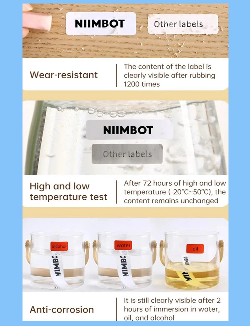 Niimbot N1/B18 Thermal Transfer Label Printer Label Maker with Black Ribbon Paper Tag Sticker for Home Office Jewelry Garden