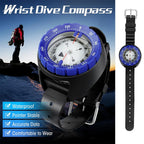 Digital Underwater 50m Diving Compass Professional Waterproof Navigator Digital Scuba Luminous Balanced Watch Swimming Outdoor