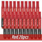 1/10/20pcs 2mm Red Blue Ink Black Permanent Marker Pens, Fine Tip, Waterproof, Quick Drying Drawing Pens Wood Stone Metal Glass