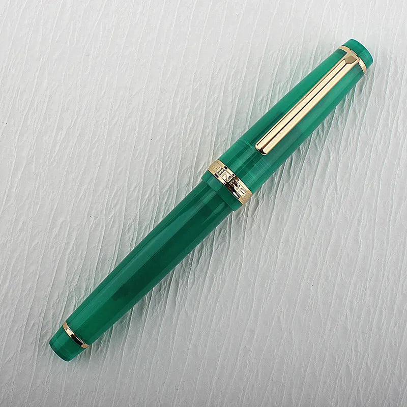 Jinhao 82 Fountain Pen Acrylic EF/F/M/Bent Nib Golden Trim with Converter Writing Pen