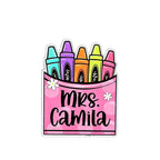 Customizable Name Acrylic Badge Reel,Personalized Cute School Theme,Teacher Appreciation Week Gift,Back to School Accessory