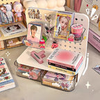 Desktop Perforated Board Storage Rack, Multifunctional Pen Holder, Desk Stationery Cosmetics Organizer for Home Office