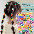 20-50 Pieces/Set Rubber Band for Children Cartoon Hair Band New Sweet Baby Hair Rope Hair Accessories No packaging