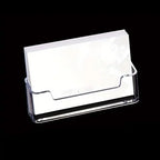Transparent plastic business card holder, acrylic business card display stand, 30-40 business cards