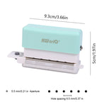Handheld Mini 6 Hole Paper Puncher 5.5mm Aperture Versatile Scrapbook DIY Paper Cutter Ideal for Students Office Use