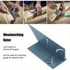 Plastic Woodworking 3D Angle Ruler Woodcraft Scriber T-Type Multifunctional 90 Degree Ruler Angle