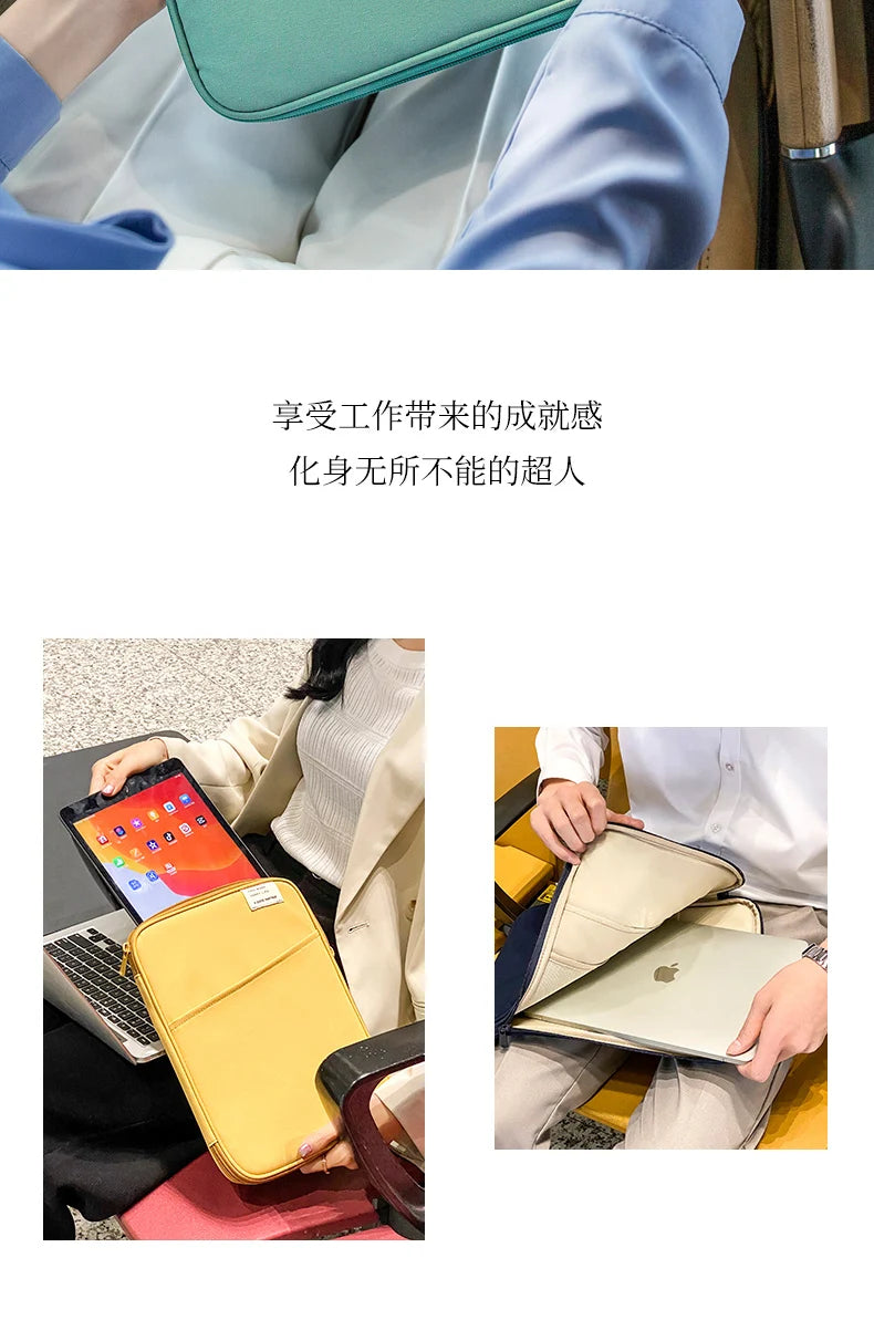 Laptop Sleeve For Macbook Pro 14 A2442 Air13.3 13.6 Tablet Sleeve Bag for Ipad Pro10.5 10.2 11air9.7 10.9 Inch