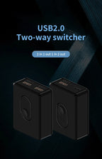 USB 3.0 Switcher KVM Switch 1x2/2x1 Bidirectional USB Hub for Computer Laptop to Keyboard Mouse Printer U Disk USB 2.0 Extender