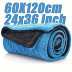 1400GSM Full-Size SUV Truck Drying Towel Double-Sided Microfiber, Twisted Yarn Technology, High Absorbency And Scratch-Resistant