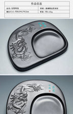 Exquisite Traditional Portable Lightweight Calligraphy Inkstones Huizhou Ink Slabs Perfect for Brush Writing Students Inkstone