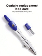 Precision Compasses with Replaceable Tips  Student Drawing and Mapping Tool Set  Suitable for Both Examination and Office Use