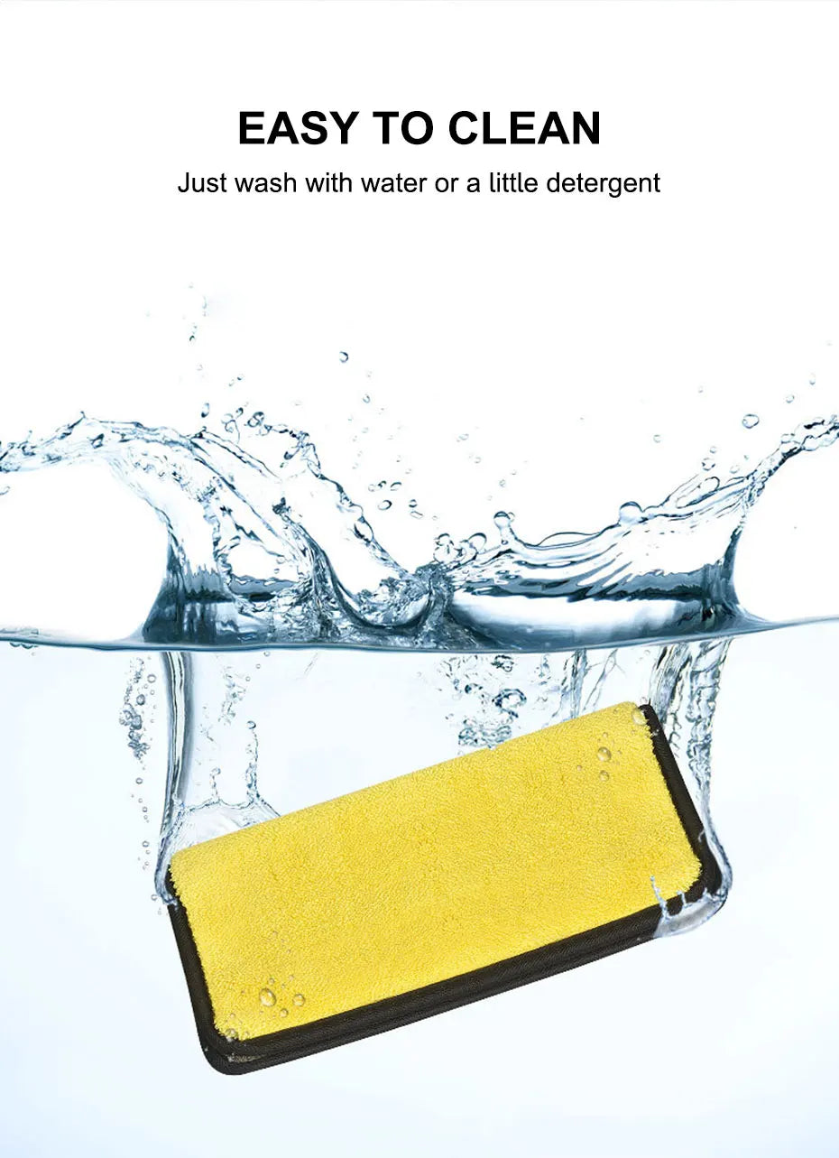SEAMETAL Microfiber Car Washing Towel 400GSM Double-Sided Coral Velvet Clean Towels High Water Absorption Car Wash Drying Cloth
