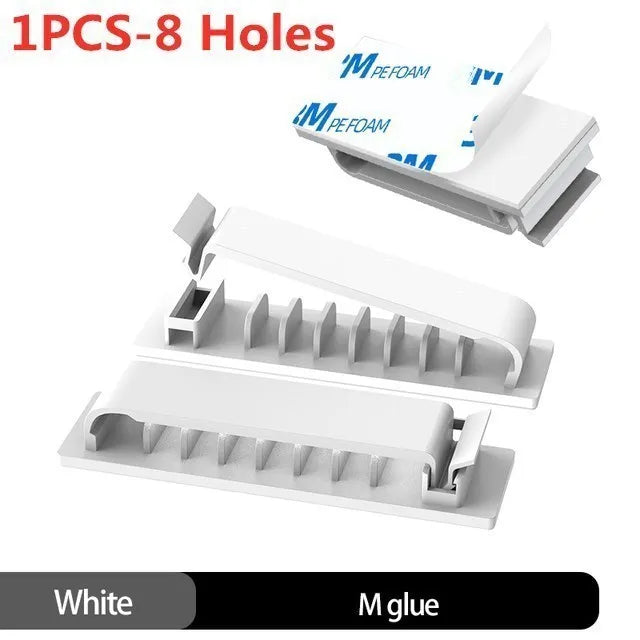 Self-adhesive Cable Organizer Wire Tie Cable Clamp Clips Holder Clamp Management Car GPS Data Decorative Cord Winder Manager