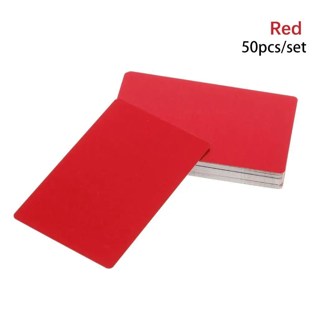 50 Pcs/Set Portable Laser Engraving Aluminum Metal Carte Business Card Blank Name Cards