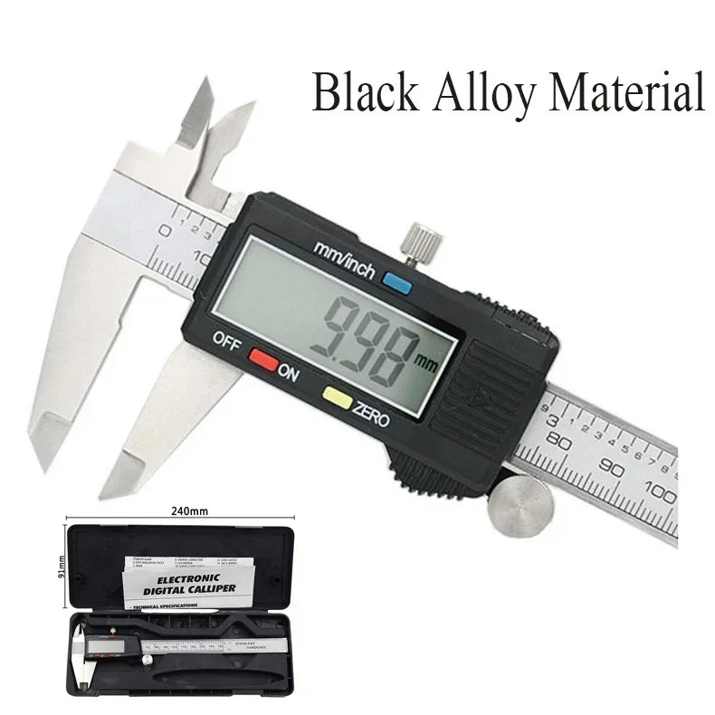 New Stainless Steel Digital Caliper 6" 150mm Measuring Tool Vernier Calipers Ruler Messschieber Paquimetro Measuring Instrument