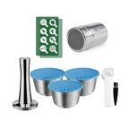 Refillable For Dolce Gusto Capsule Silicone Sleeve Stainless Steel Metal Dolci Gusto Coffee Maker Coffee Scoop Tamper i Cafilas