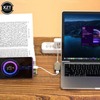 Multi-function 6 in 1 Type-C Hub 3.55mm Jack PD100W USB3.0/USB2.0/USB3.1 HDMI-Compatible USB Extender Hub