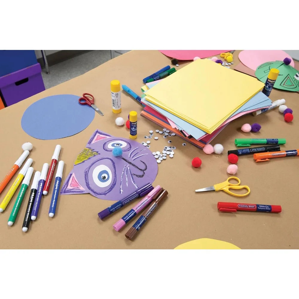 100 Sheets Violet Construction Paper 9x12 Inches Medium Weight Bulk Pack for Arts and Crafts School Projects Scrapbooking Card Making DIY Supplies