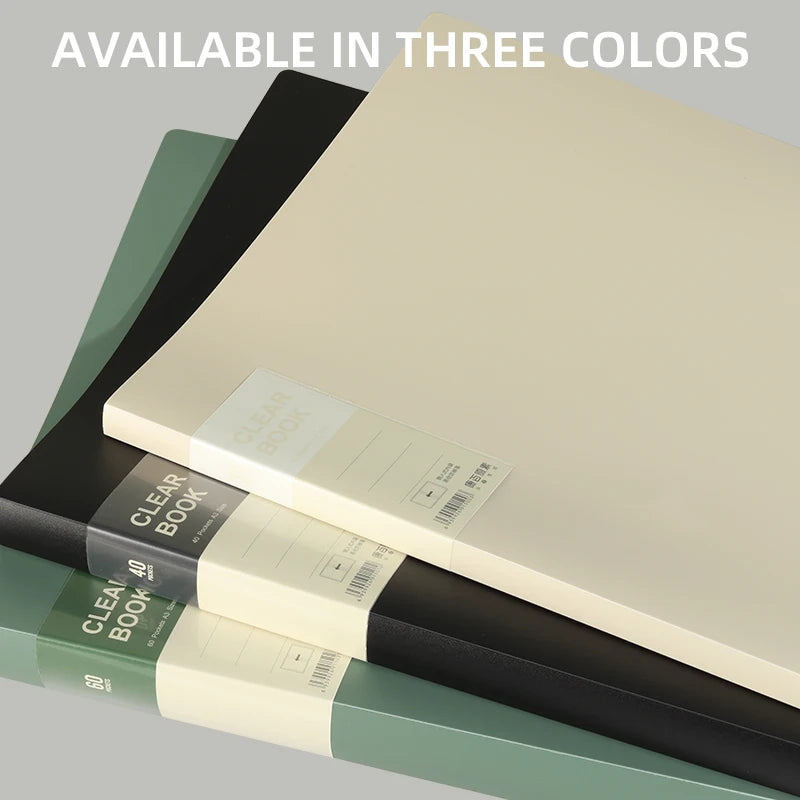 A3 Side-Loading Portfolio 8K Album for Children's Certificates, Artwork, Drawing Paper, and Poster Collection Folder